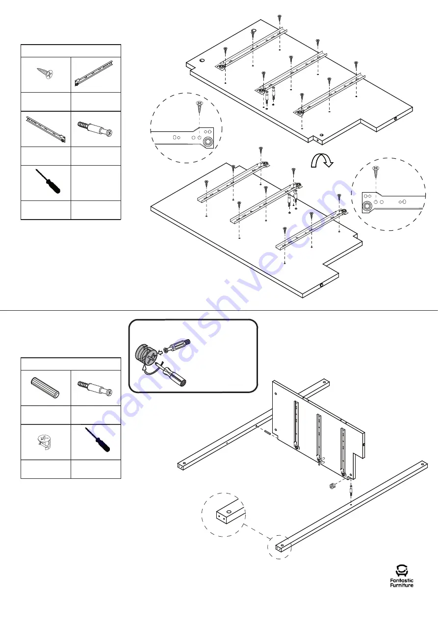 fantastic furniture Hamilton Dresser 6 Drawer Manual Download Page 6