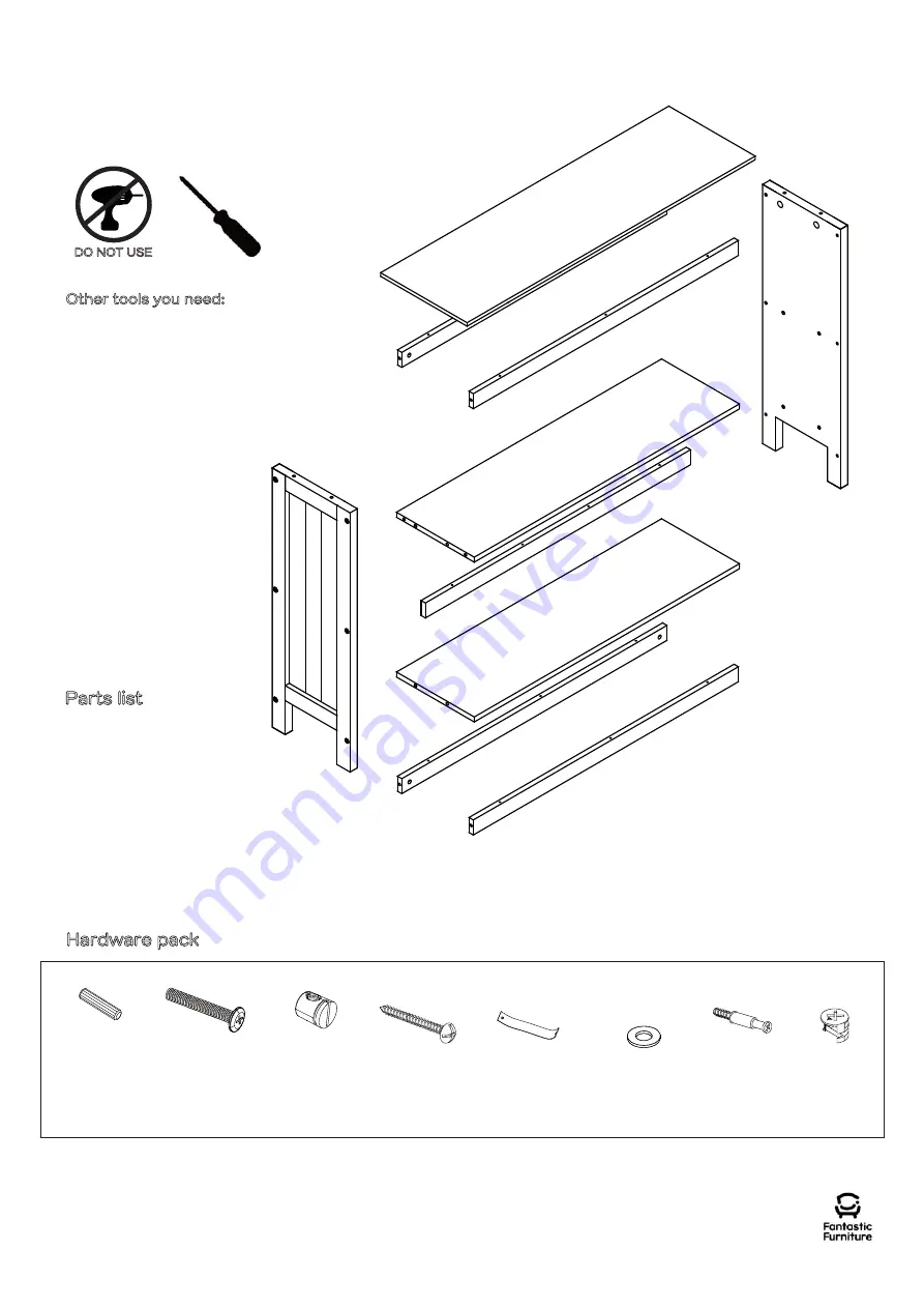 fantastic furniture Hamilton Hall Table Скачать руководство пользователя страница 4