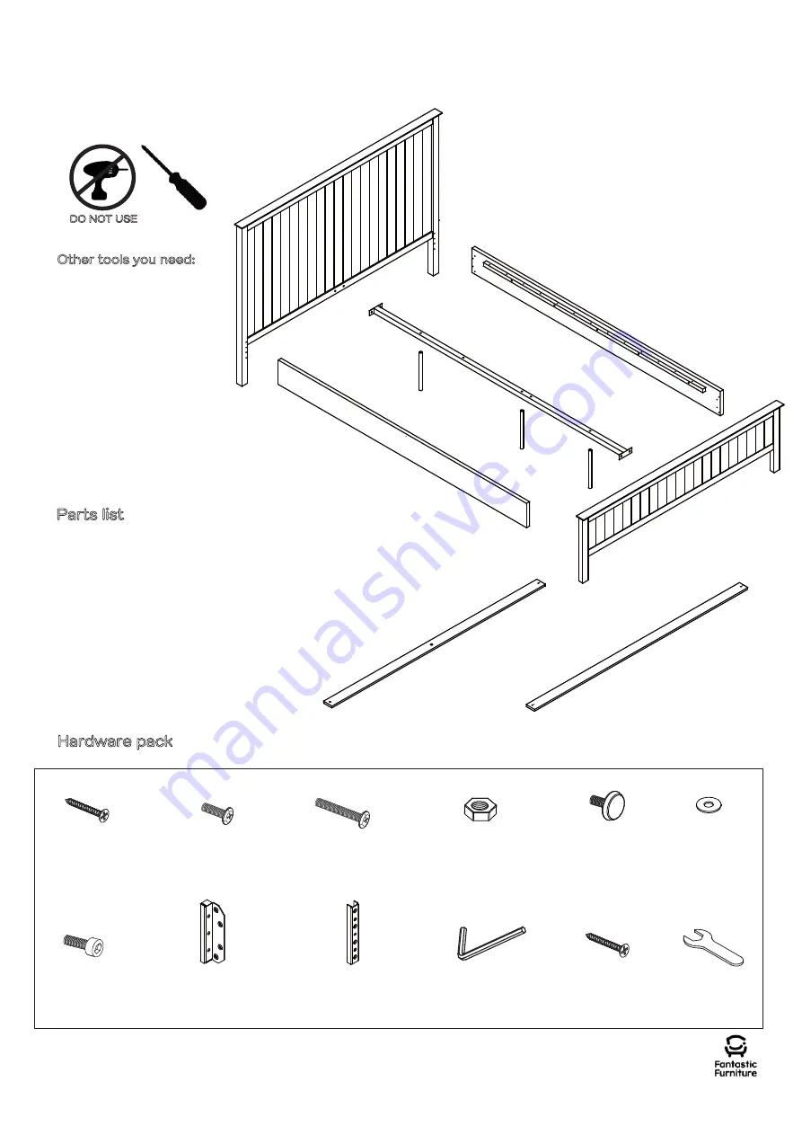 fantastic furniture Hamilton Queen bed Скачать руководство пользователя страница 4