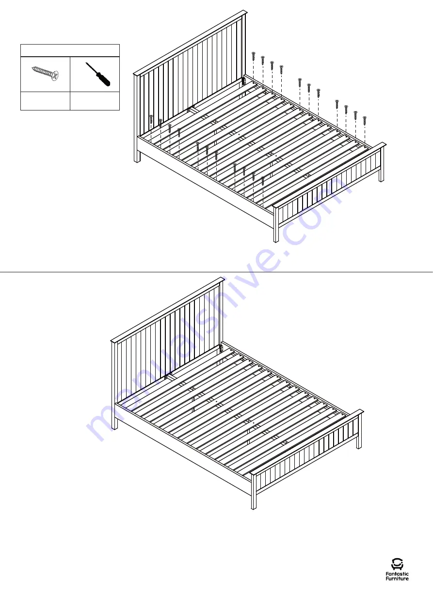 fantastic furniture Hamilton Queen bed Manual Download Page 9