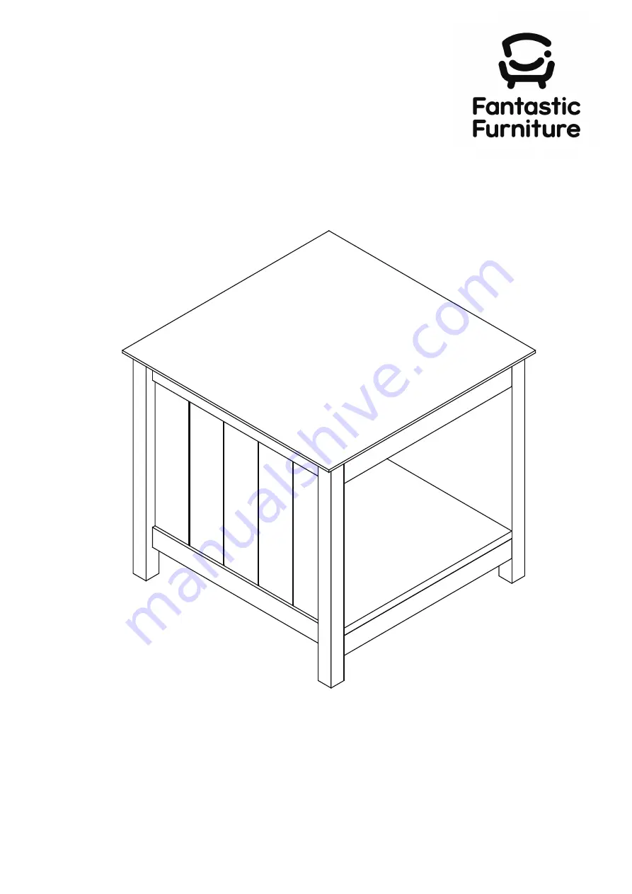 fantastic furniture Hamilton Side Table Square Скачать руководство пользователя страница 1