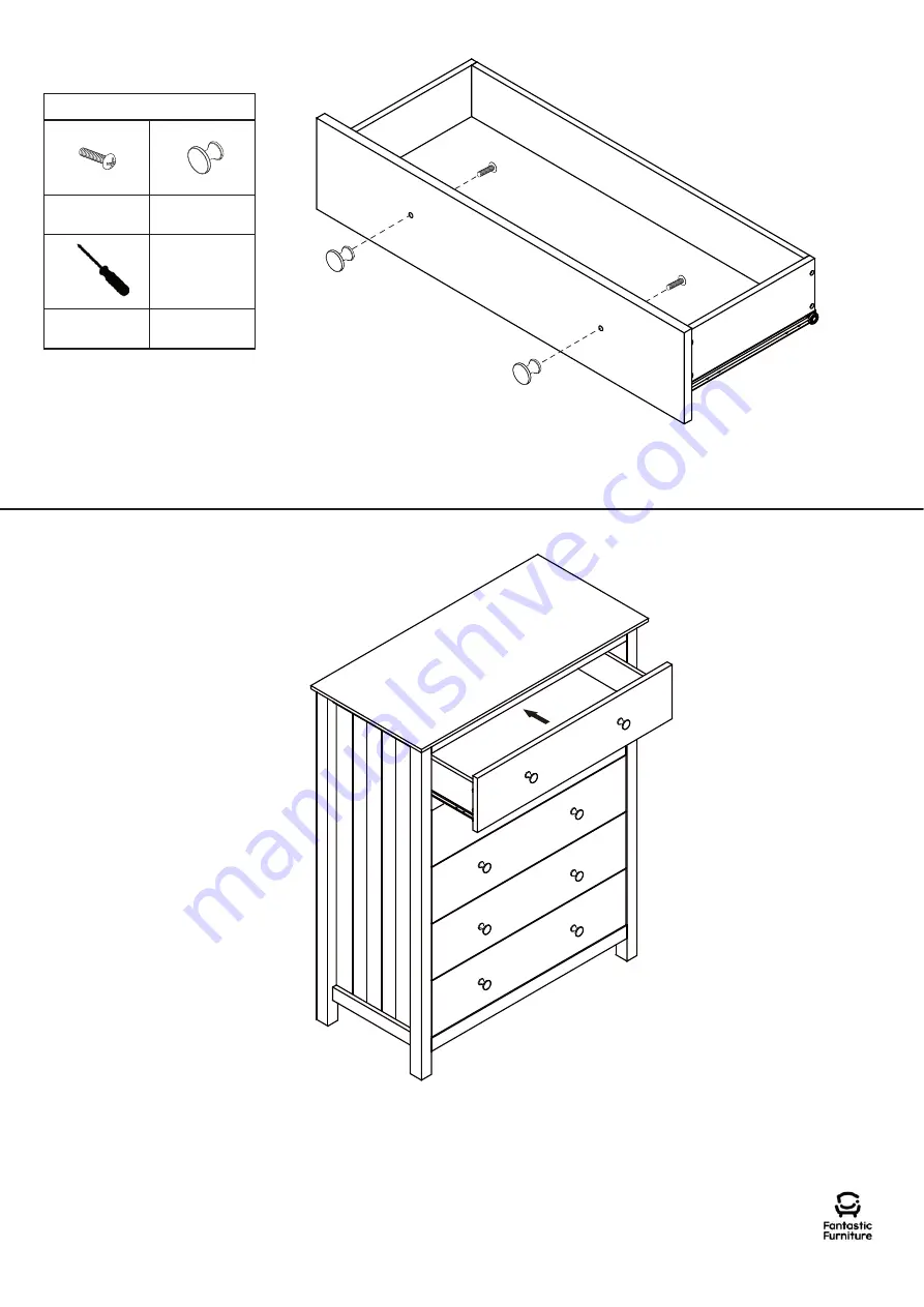 fantastic furniture Hamilton Tallboy 5 Drawer Скачать руководство пользователя страница 11