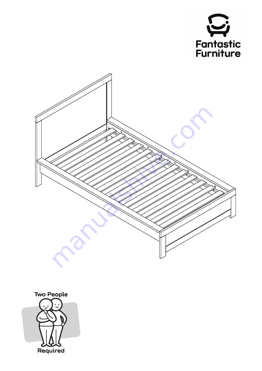 fantastic furniture Havana Bed King Single MK2 Скачать руководство пользователя страница 1