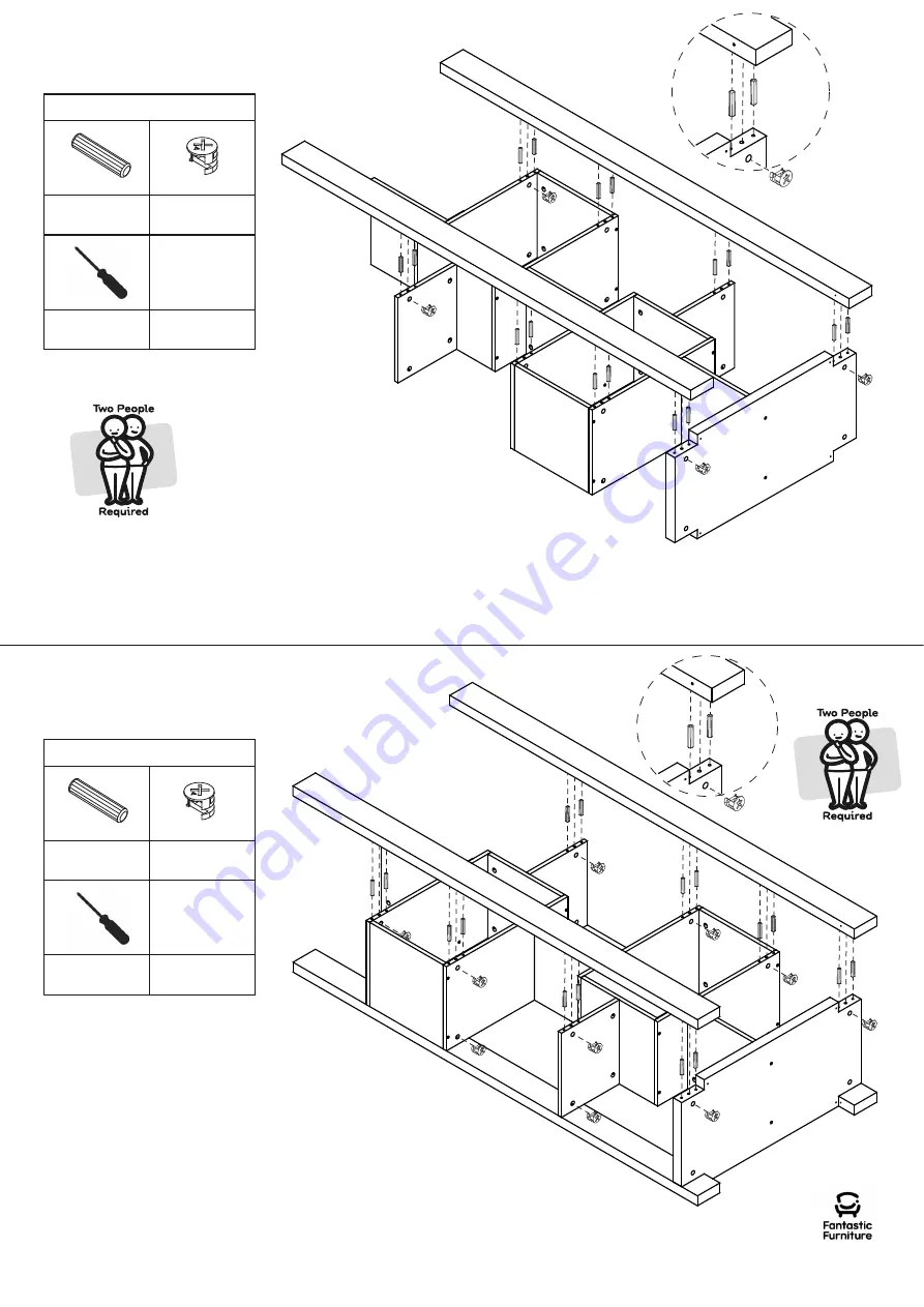 fantastic furniture Havana Bookcase Large Narrow Manual Download Page 11