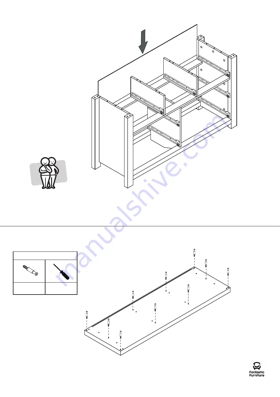 fantastic furniture Havana Dresser 7 Drawer Manual Download Page 10