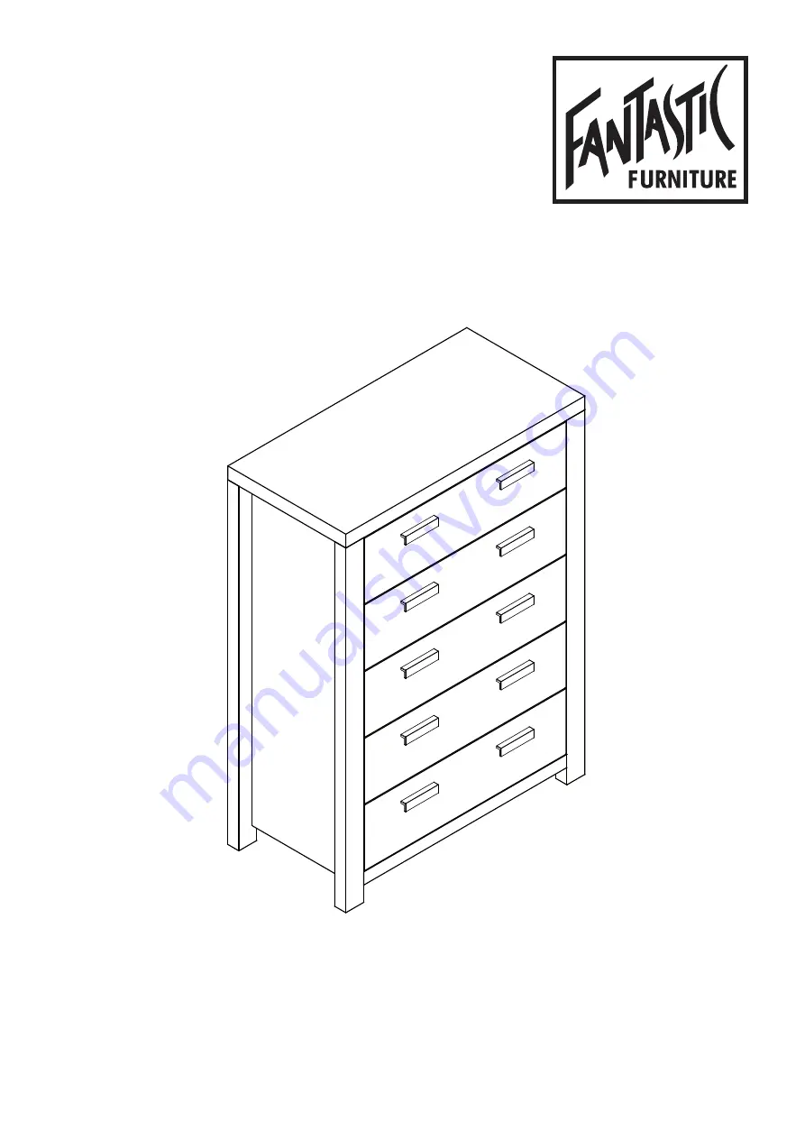 fantastic furniture HAVANA Tallboy 5 Drawer Скачать руководство пользователя страница 1