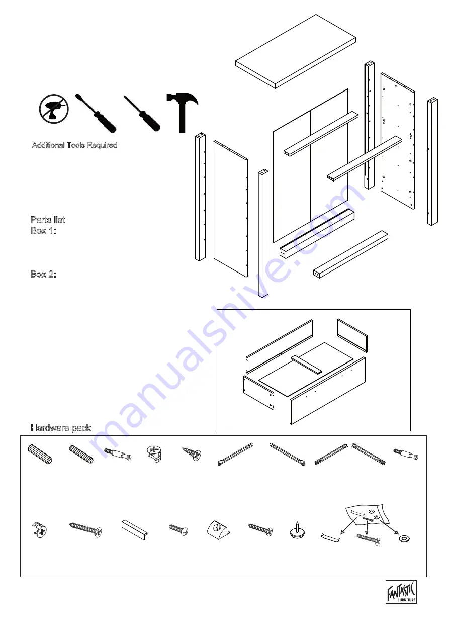 fantastic furniture HAVANA Tallboy 5 Drawer Скачать руководство пользователя страница 4