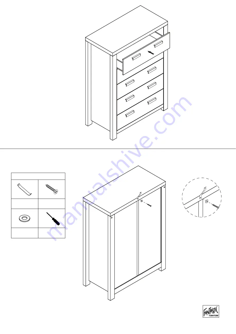 fantastic furniture HAVANA Tallboy 5 Drawer Скачать руководство пользователя страница 13