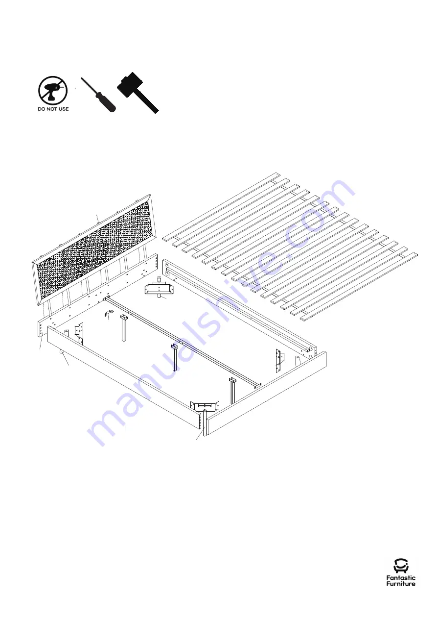 fantastic furniture Java Bed Queen Manual Download Page 4