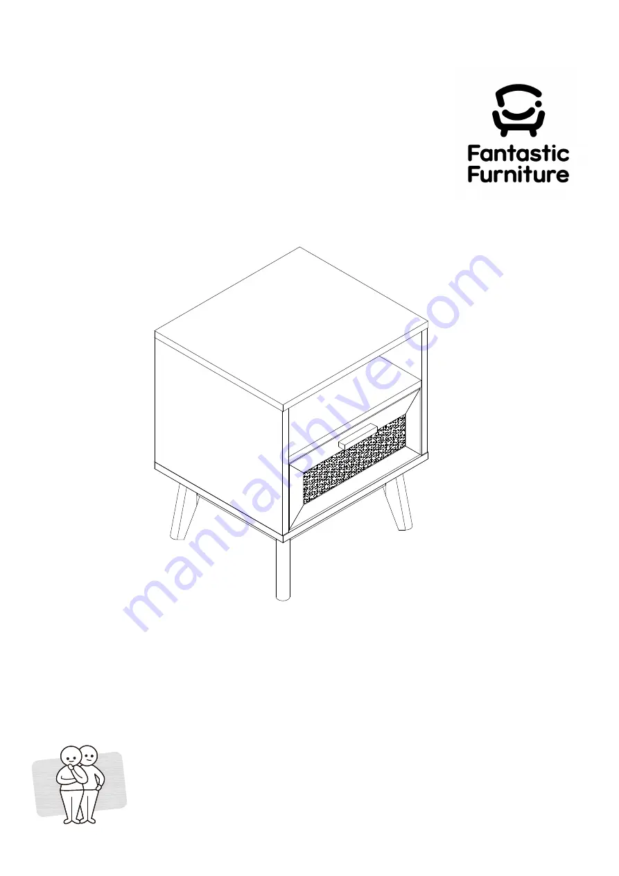 fantastic furniture Java Bedside 1 Drawer Скачать руководство пользователя страница 1