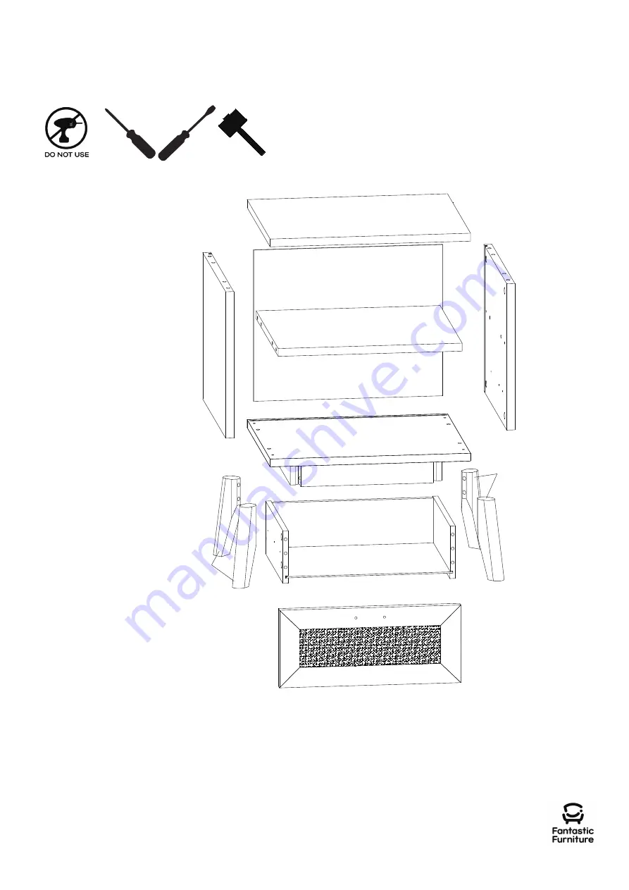 fantastic furniture Java Bedside 1 Drawer Manual Download Page 4