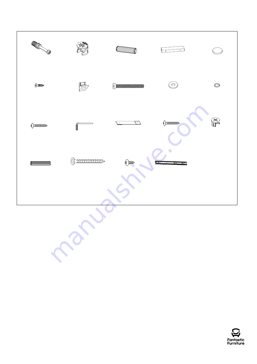 fantastic furniture Java Bedside 1 Drawer Manual Download Page 5