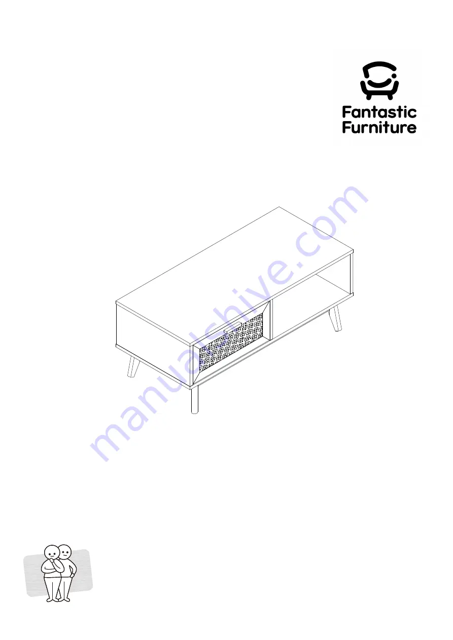 fantastic furniture Java Coffee Table Скачать руководство пользователя страница 1