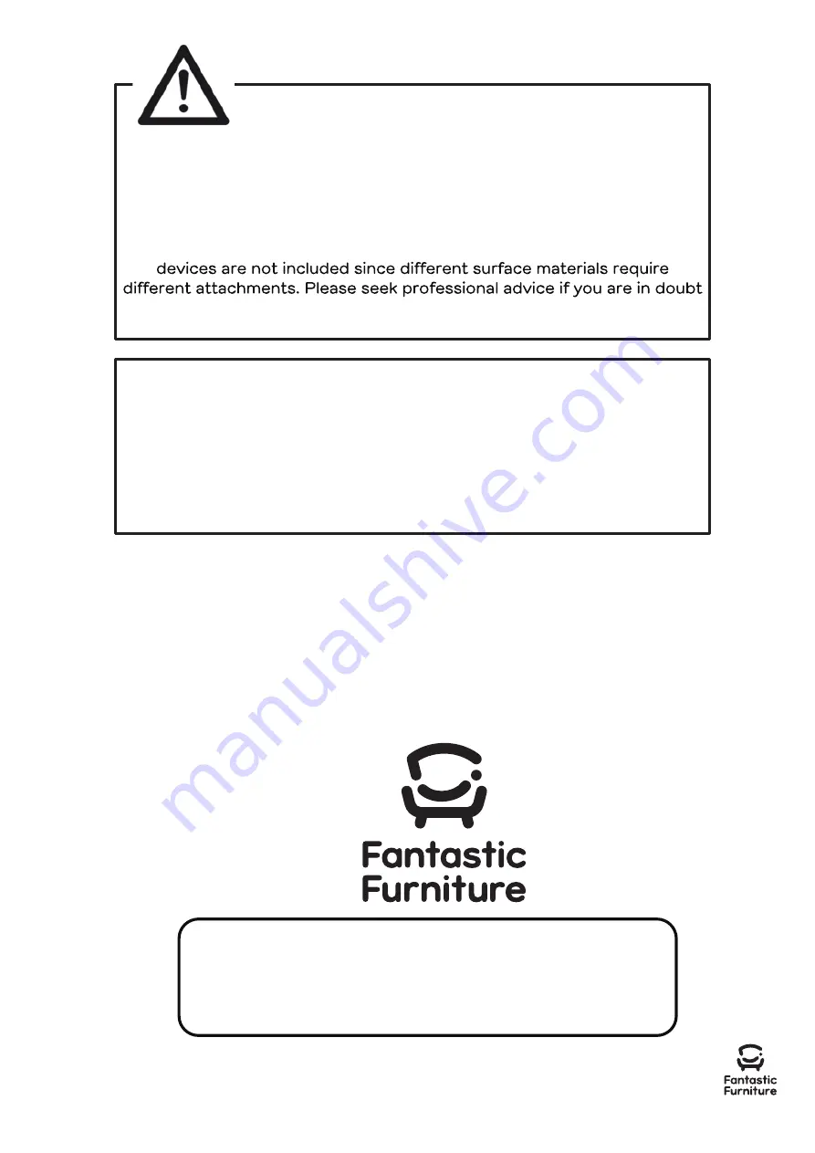 fantastic furniture Java Dresser 3 Drawer Manual Download Page 2