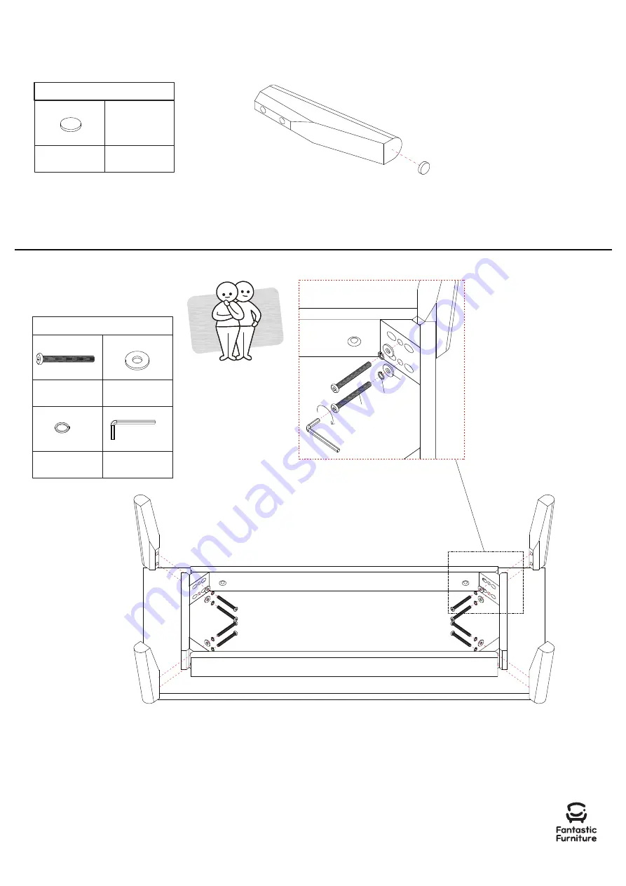 fantastic furniture Java Dresser 3 Drawer Manual Download Page 6