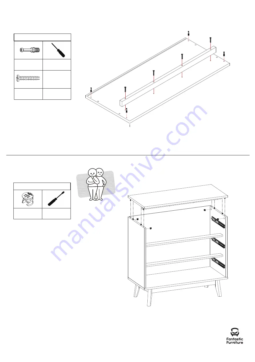 fantastic furniture Java Dresser 3 Drawer Manual Download Page 10