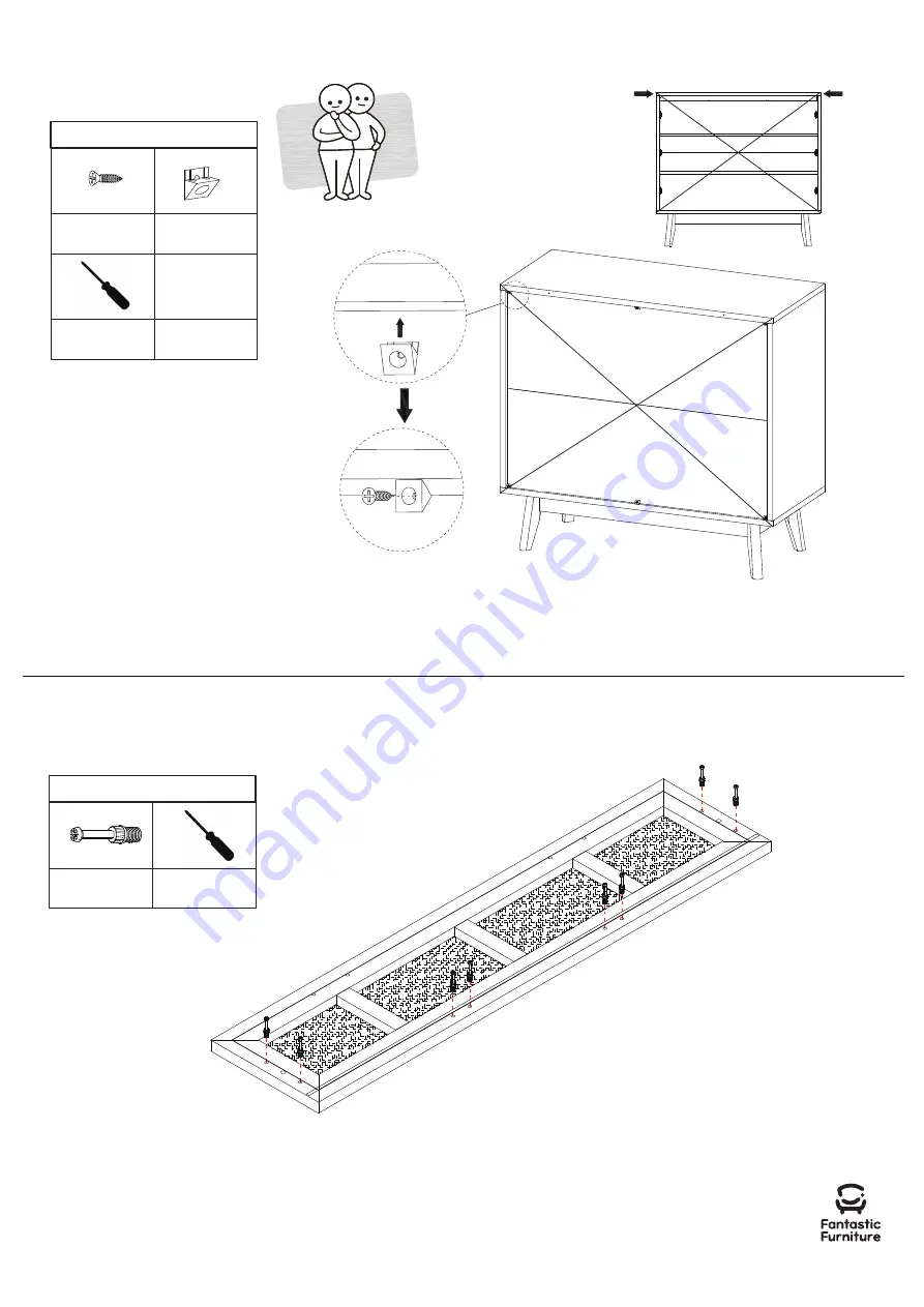 fantastic furniture Java Dresser 3 Drawer Скачать руководство пользователя страница 11