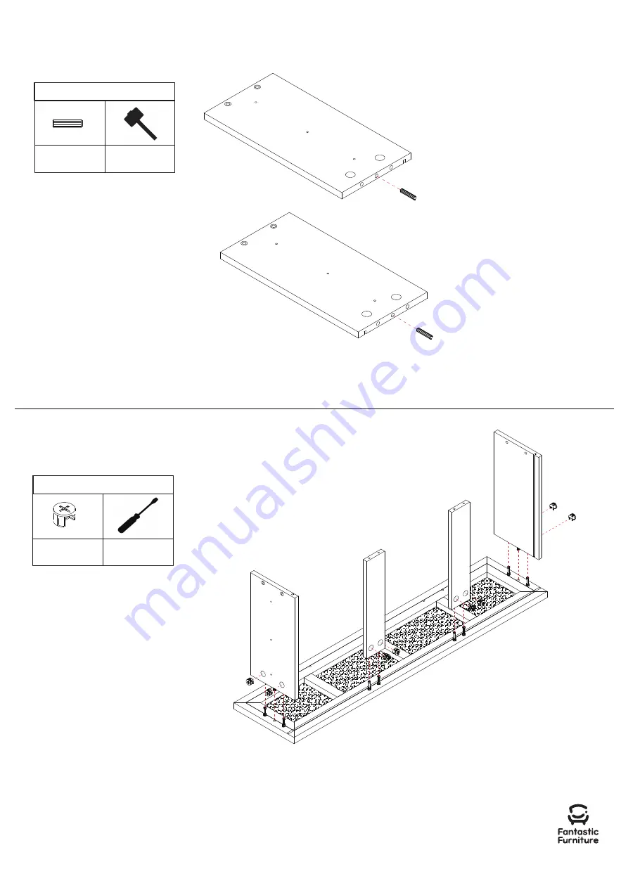 fantastic furniture Java Dresser 3 Drawer Manual Download Page 12