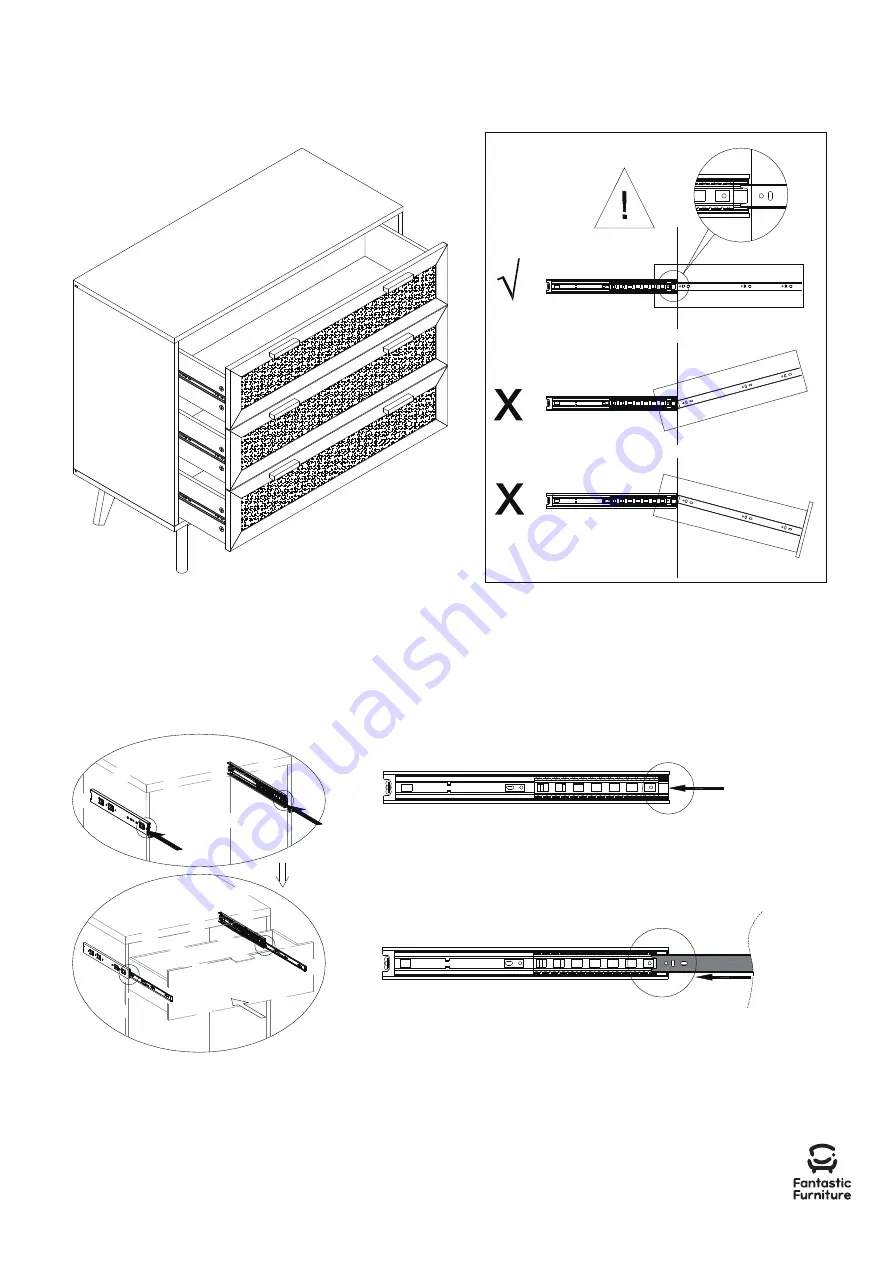 fantastic furniture Java Dresser 3 Drawer Скачать руководство пользователя страница 15