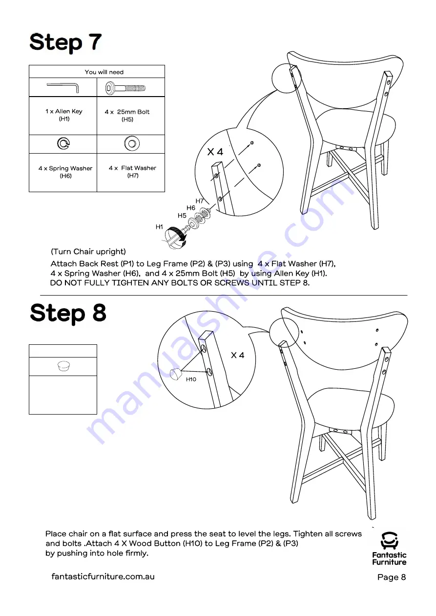 fantastic furniture Java Table D6 Скачать руководство пользователя страница 14