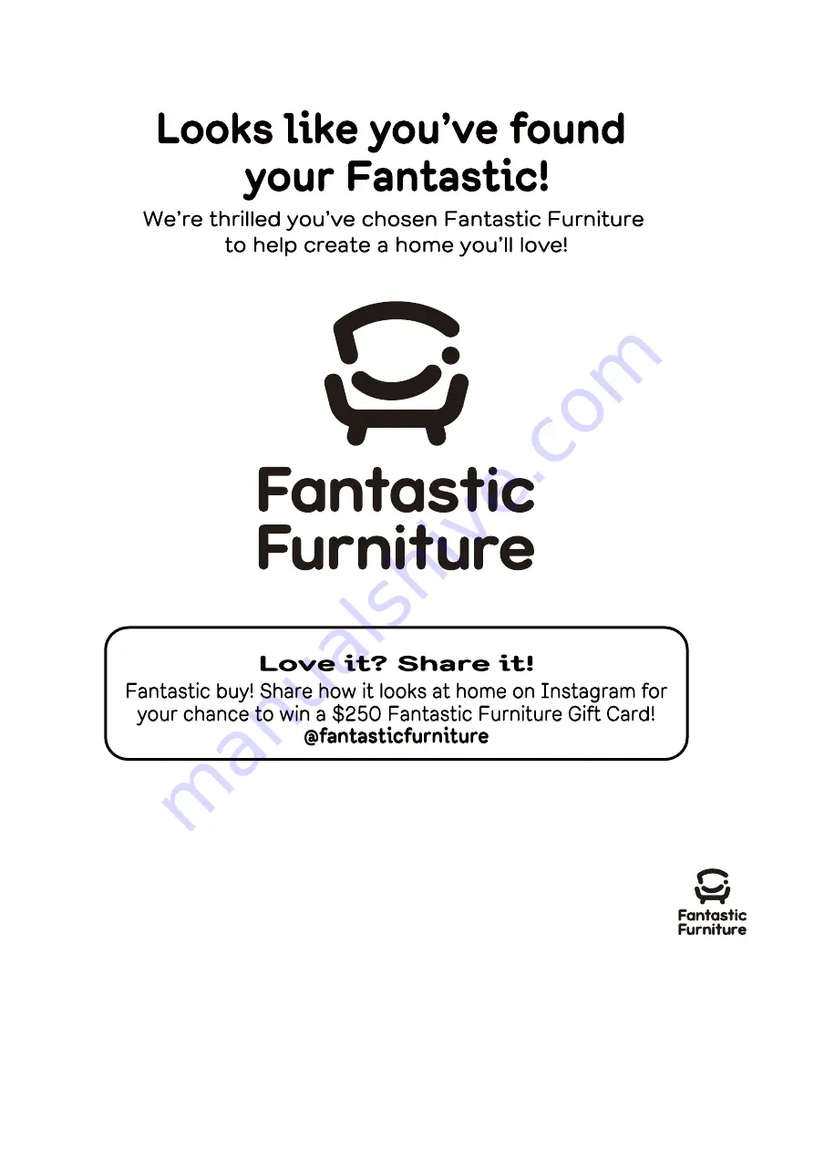 fantastic furniture JONNIE Manual Download Page 2