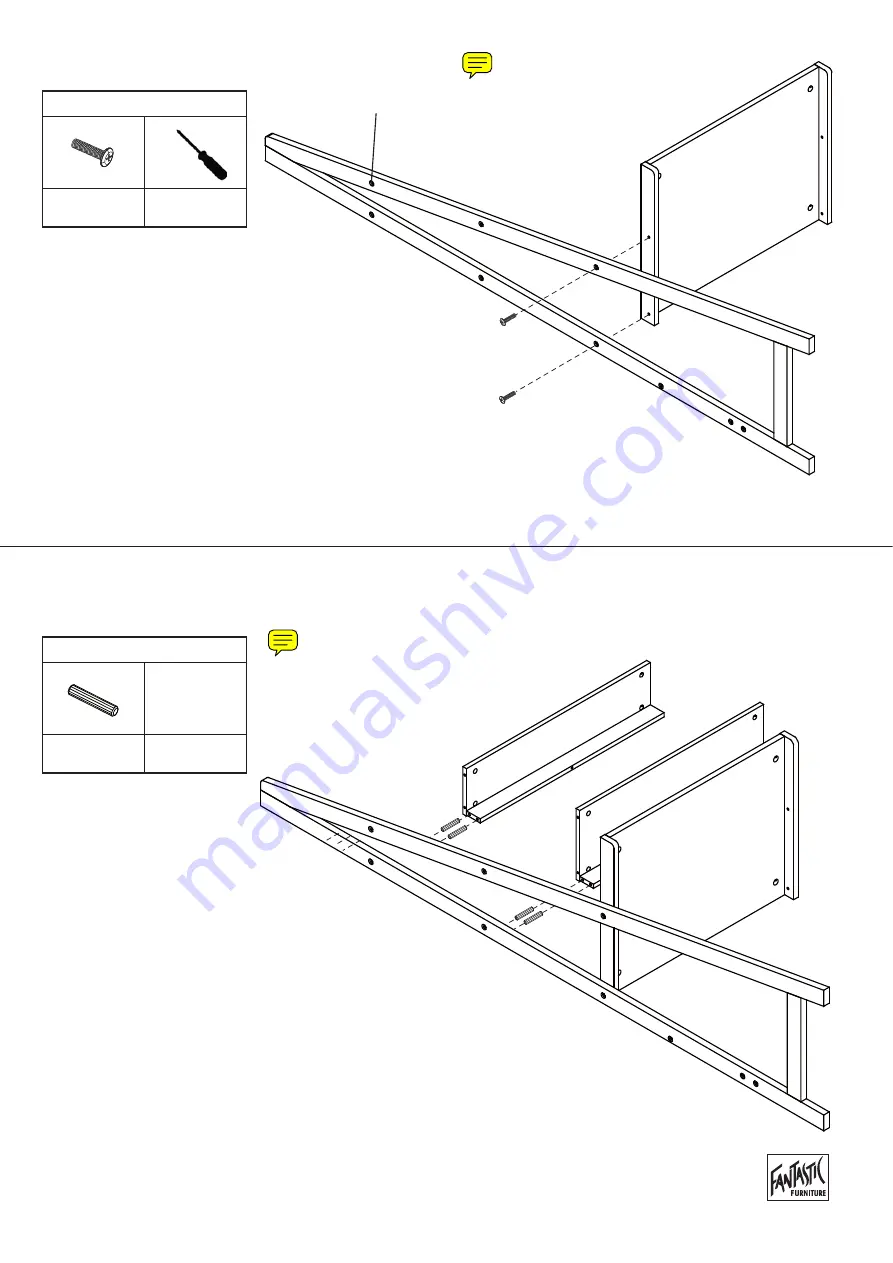 fantastic furniture LEAN Bookcase Desk Large Narrow Скачать руководство пользователя страница 6