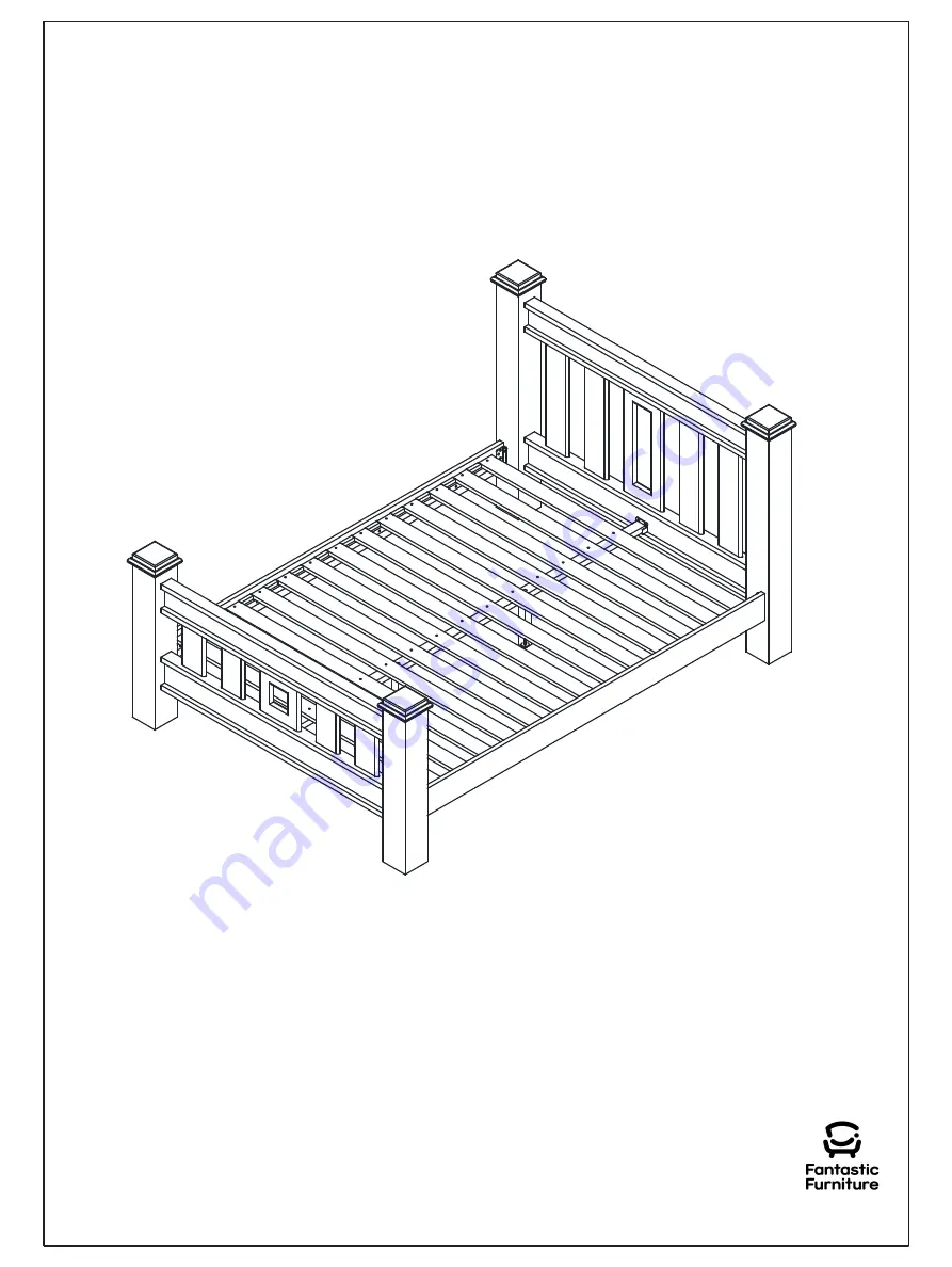 fantastic furniture LONGREACH Bed King Maple Assembly Instructions Manual Download Page 8