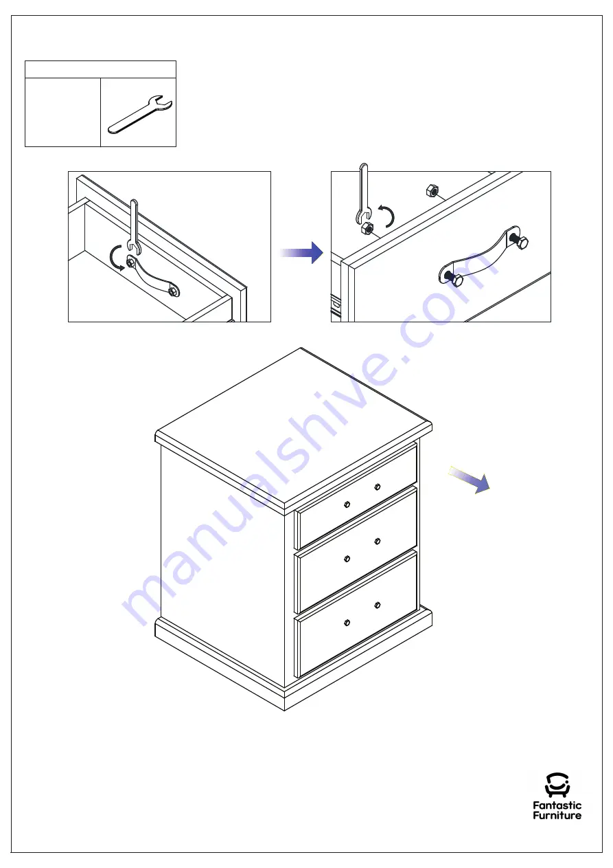 fantastic furniture LONGREACH Bedside 3 Drawer Maple Скачать руководство пользователя страница 5