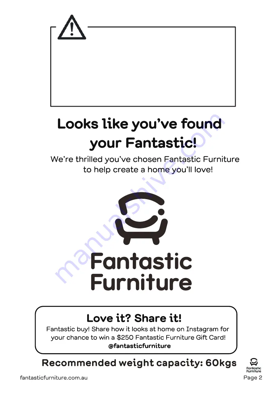 fantastic furniture Lorne Скачать руководство пользователя страница 2