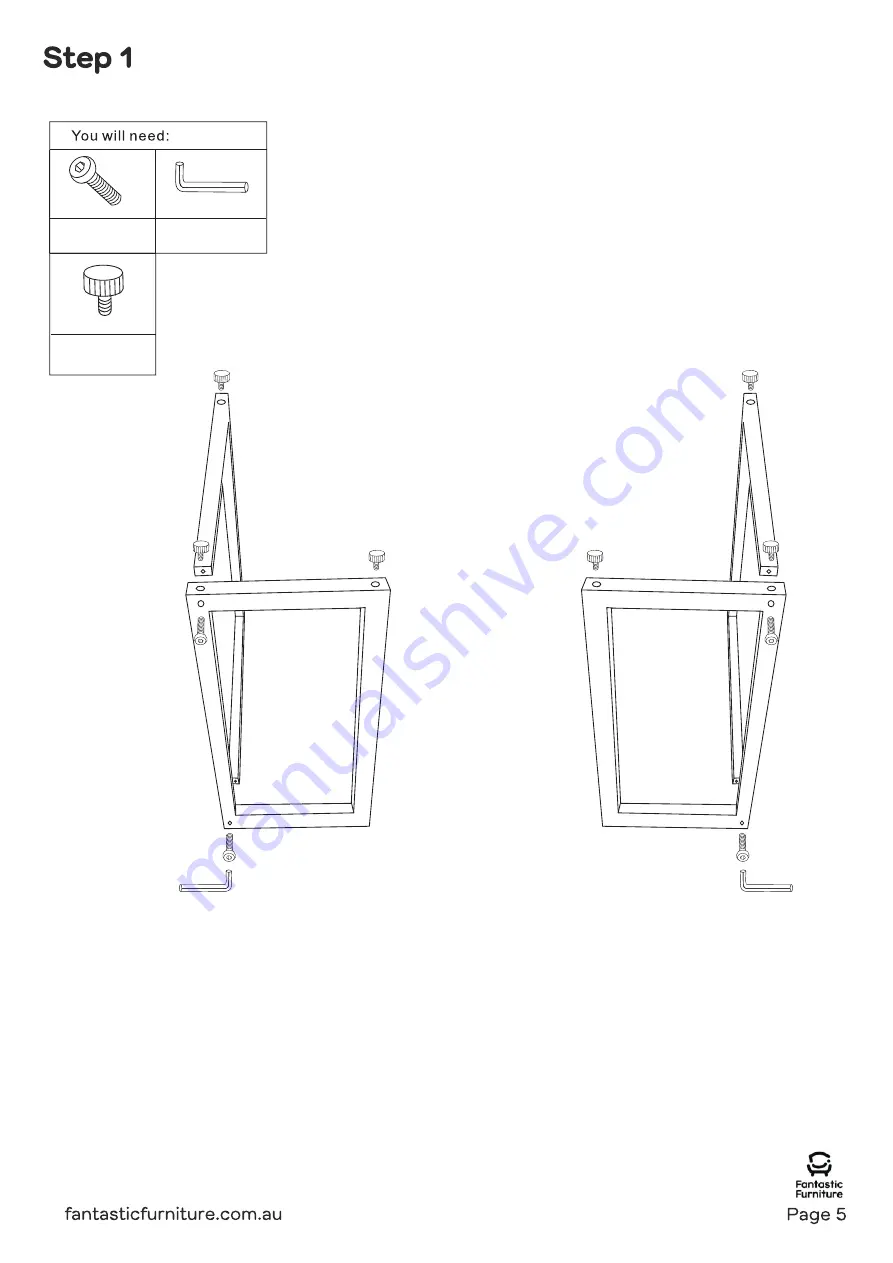 fantastic furniture Lorne Quick Start Manual Download Page 5