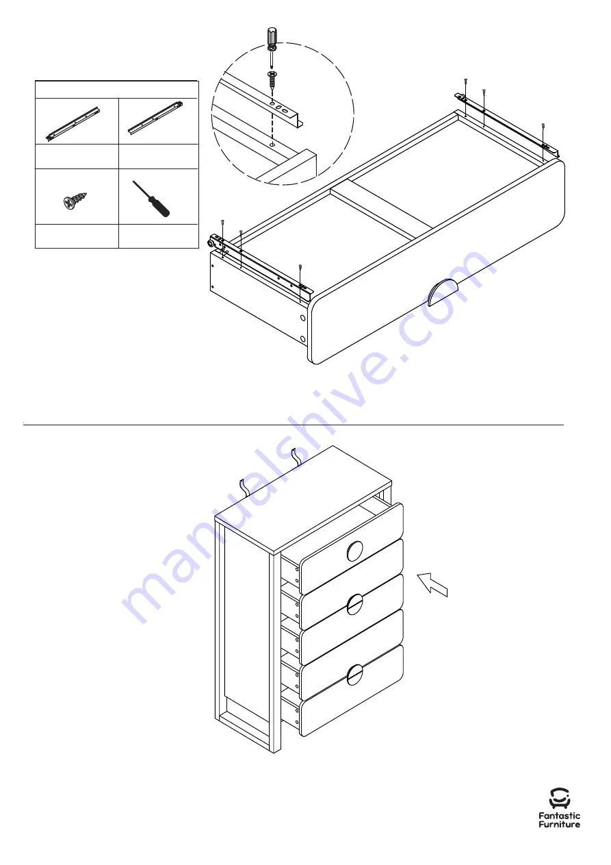 fantastic furniture Lunar Bedside 2 Drawer Скачать руководство пользователя страница 12