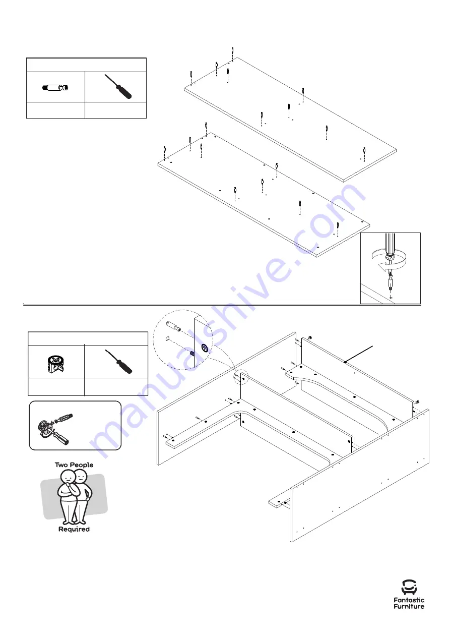 fantastic furniture Lunar King Single Loft Bunk Скачать руководство пользователя страница 9