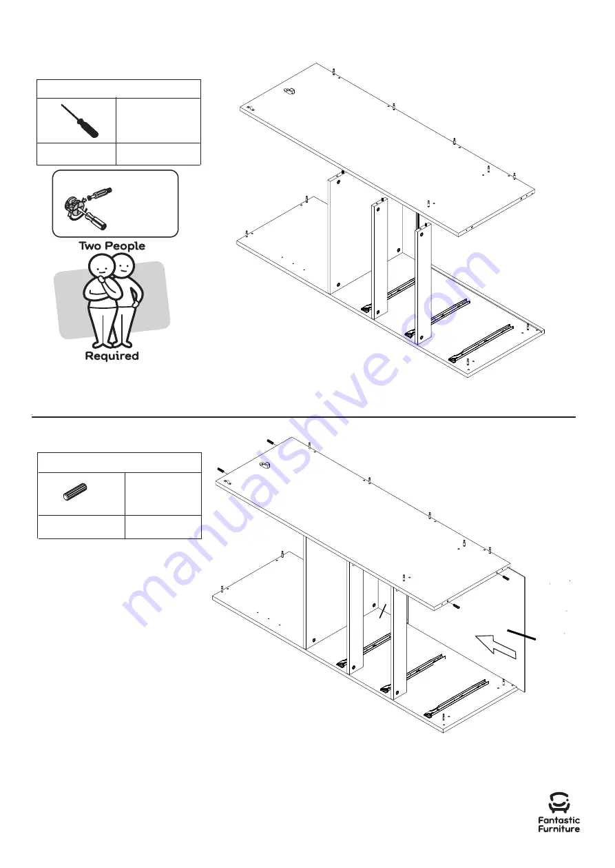 fantastic furniture Lunar King Single Loft Bunk Manual Download Page 13