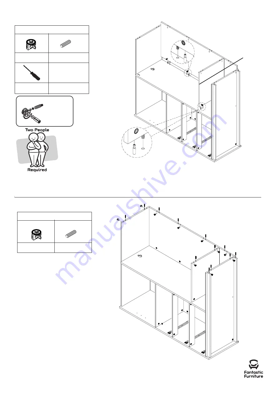 fantastic furniture Lunar King Single Loft Bunk Manual Download Page 15