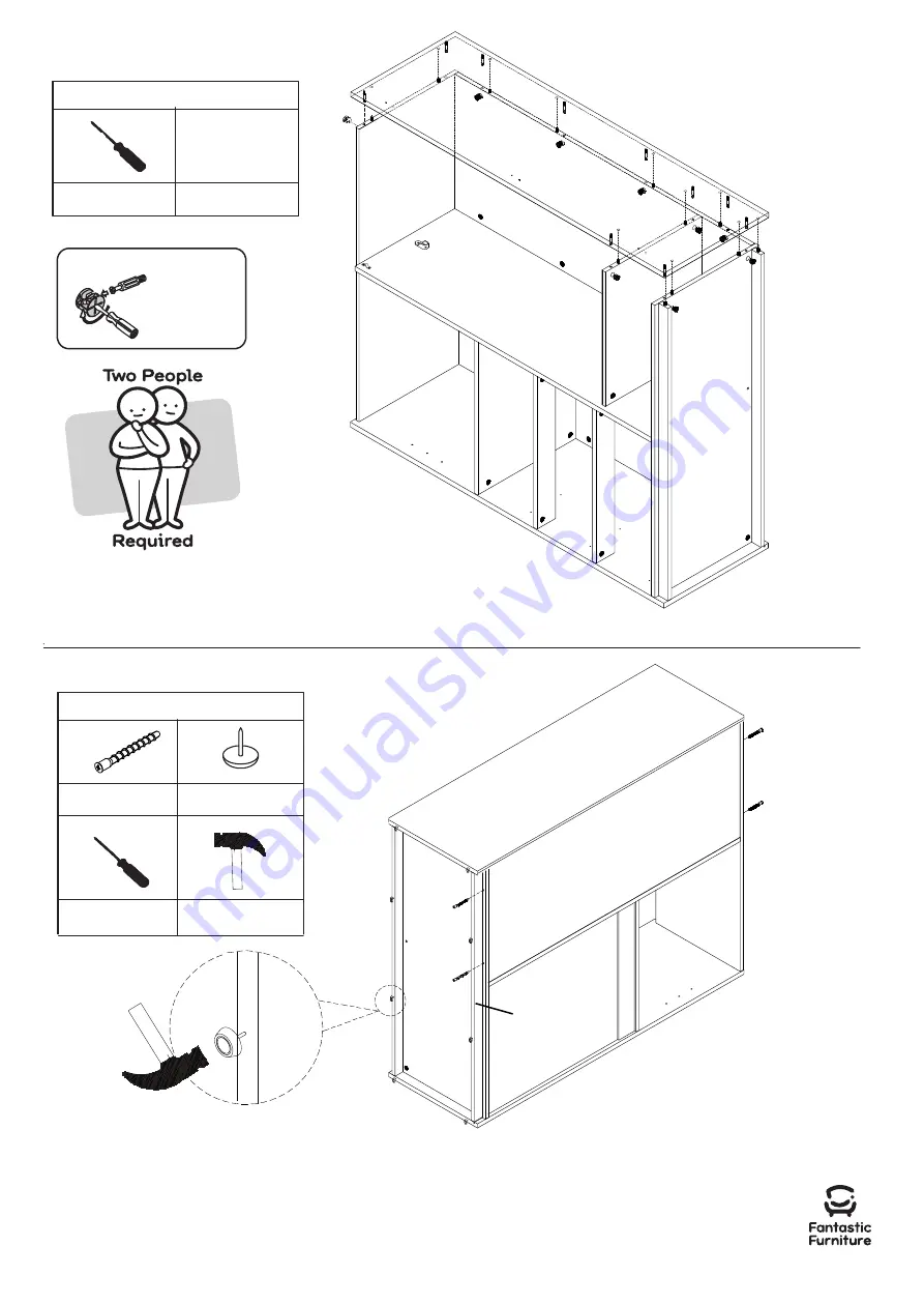 fantastic furniture Lunar King Single Loft Bunk Скачать руководство пользователя страница 16