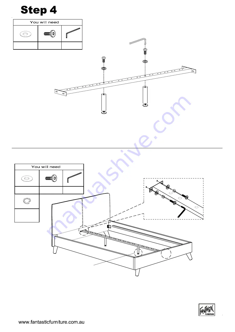 fantastic furniture Melody Queen Bed Скачать руководство пользователя страница 7