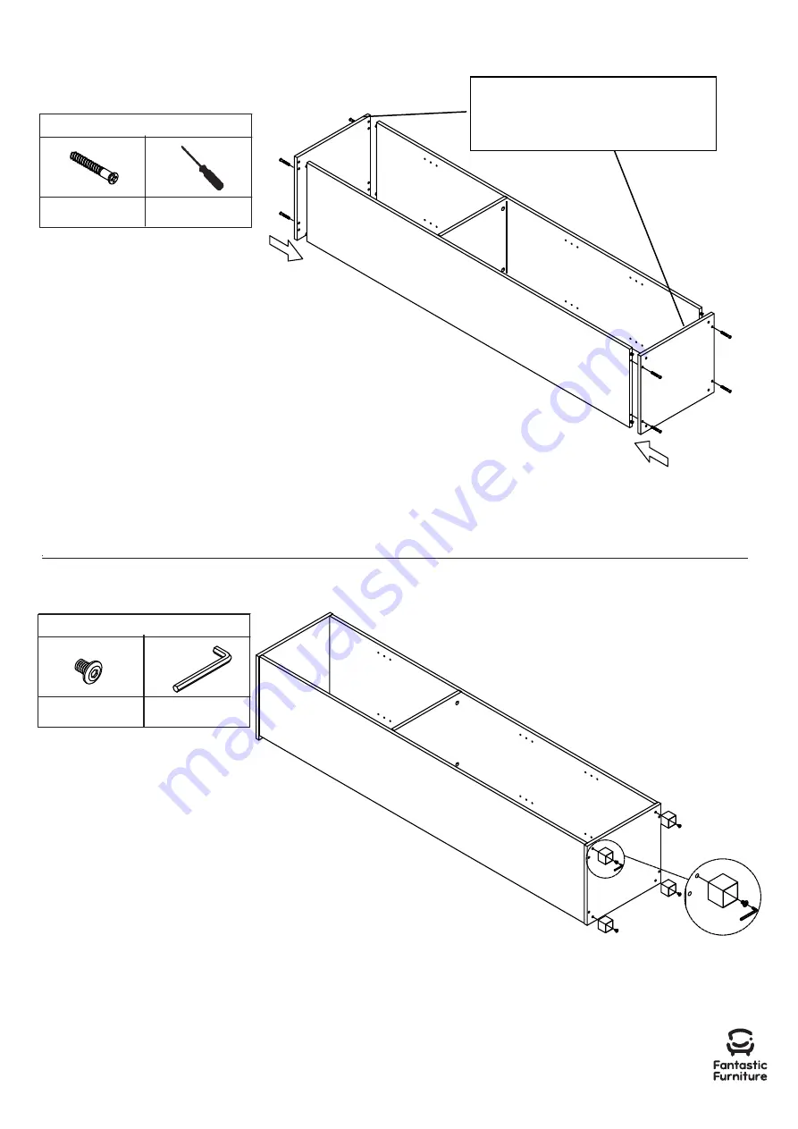 fantastic furniture Milford Pantry 1 Door Manual Download Page 8