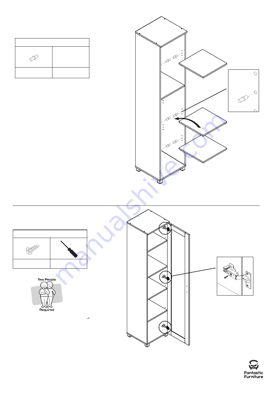 fantastic furniture Milford Pantry 1 Door Скачать руководство пользователя страница 10