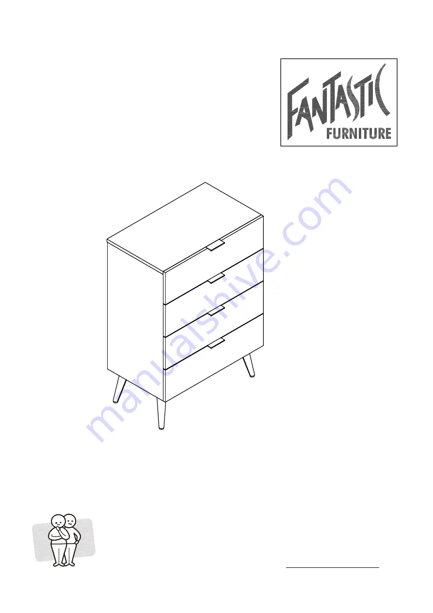 fantastic furniture Monaco Tallboy 4 Drawer Скачать руководство пользователя страница 1