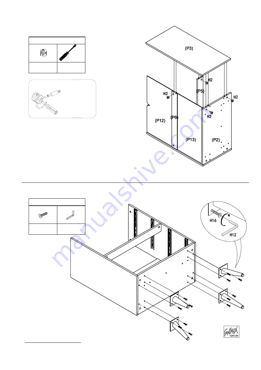 fantastic furniture Monaco Tallboy 4 Drawer Manual Download Page 8