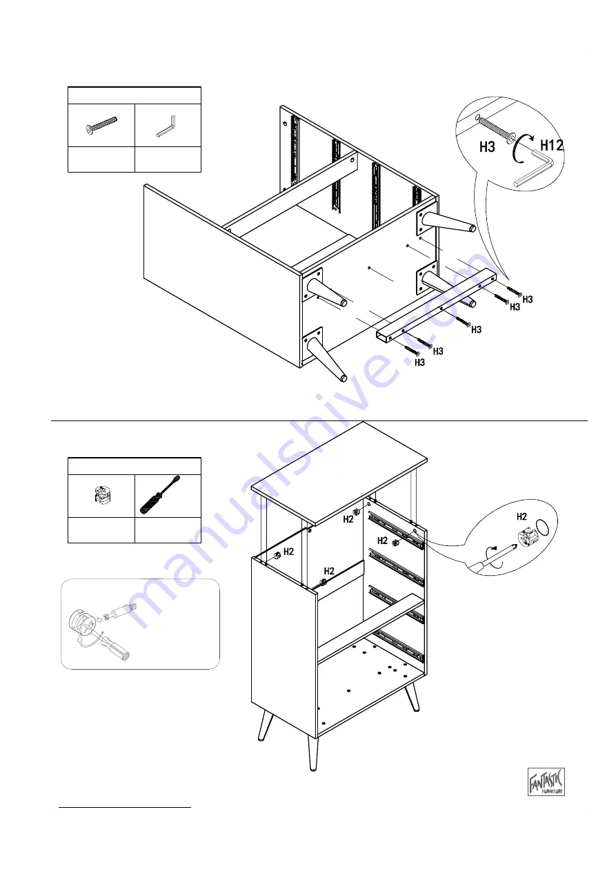 fantastic furniture Monaco Tallboy 4 Drawer Manual Download Page 9