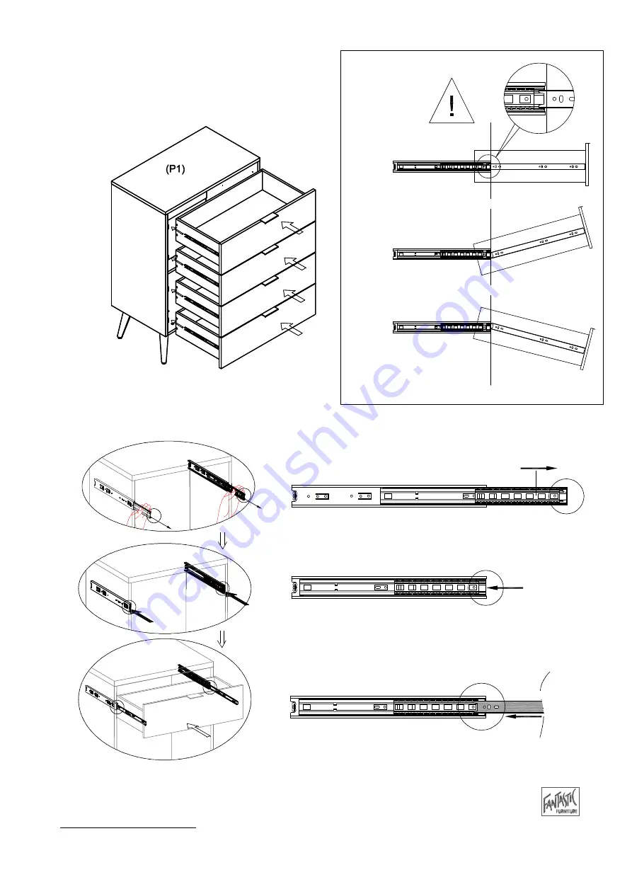 fantastic furniture Monaco Tallboy 4 Drawer Скачать руководство пользователя страница 13