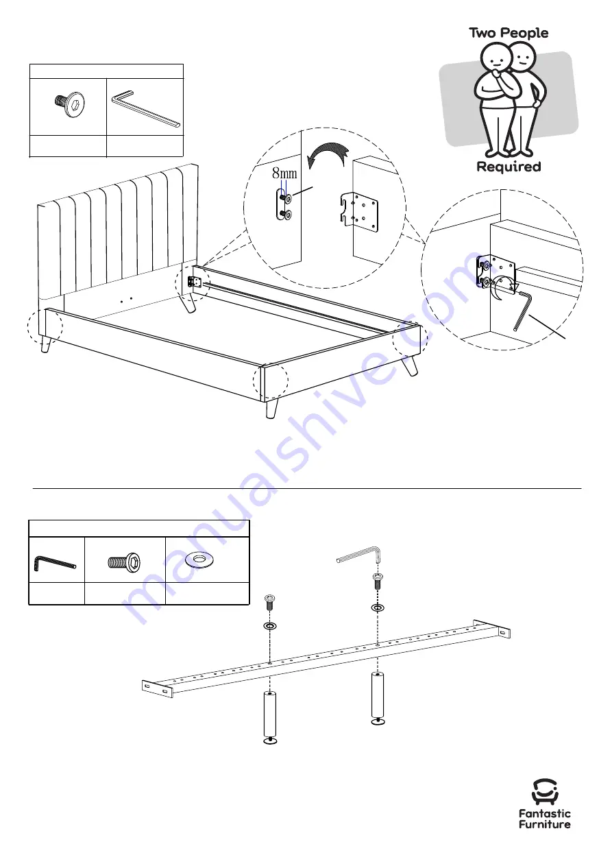 fantastic furniture Montana Queen Bed Скачать руководство пользователя страница 8