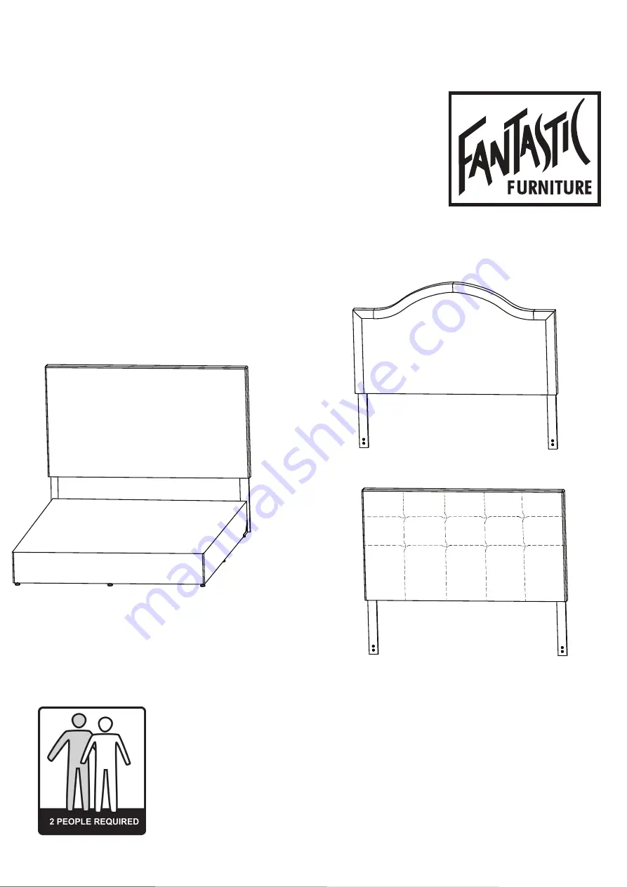 fantastic furniture My Choice Headboard Assembly Instructions Manual Download Page 1