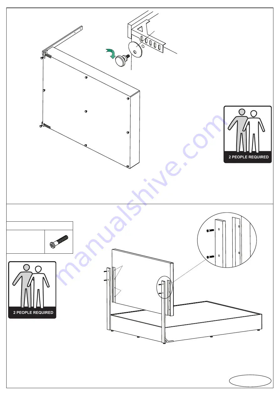 fantastic furniture My Choice Headboard Assembly Instructions Manual Download Page 7