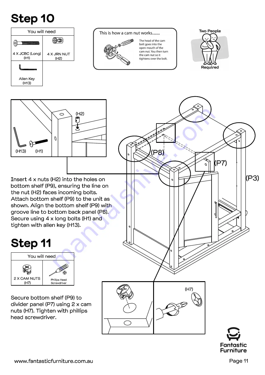 fantastic furniture Newhaven Assembly Instructions Manual Download Page 11