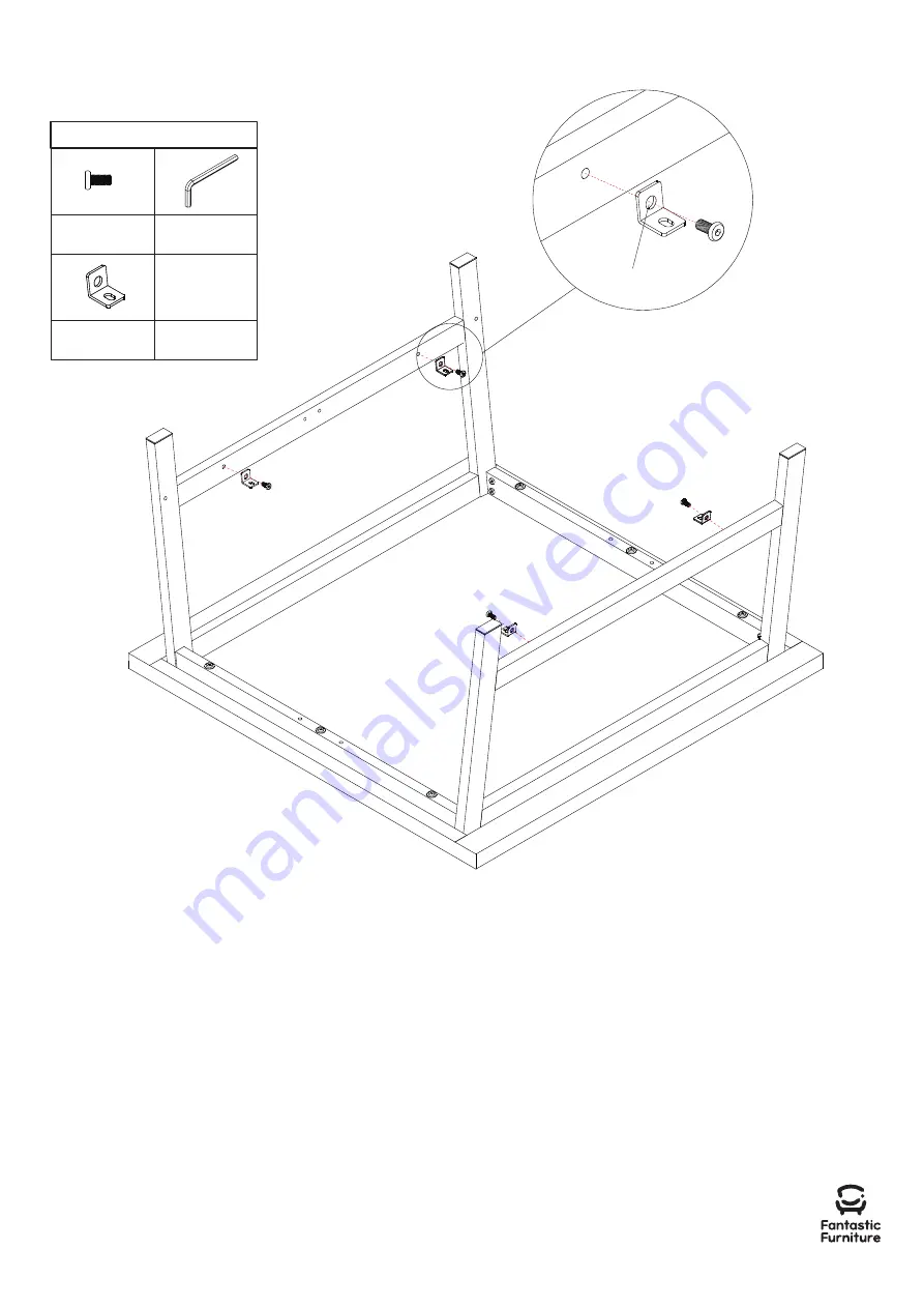 fantastic furniture Nicholls Coffee Table Square Black Ash Manual Download Page 7