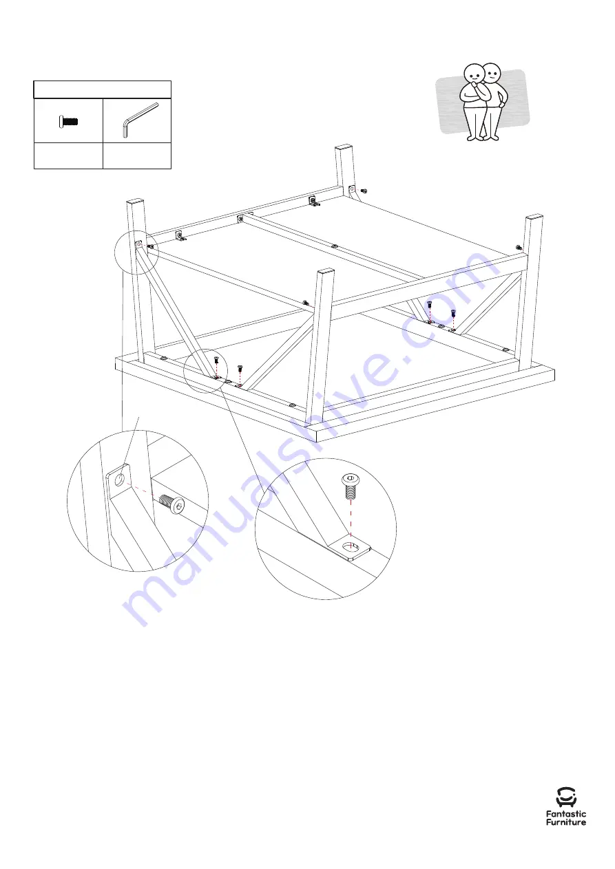 fantastic furniture Nicholls Coffee Table Square Black Ash Manual Download Page 10