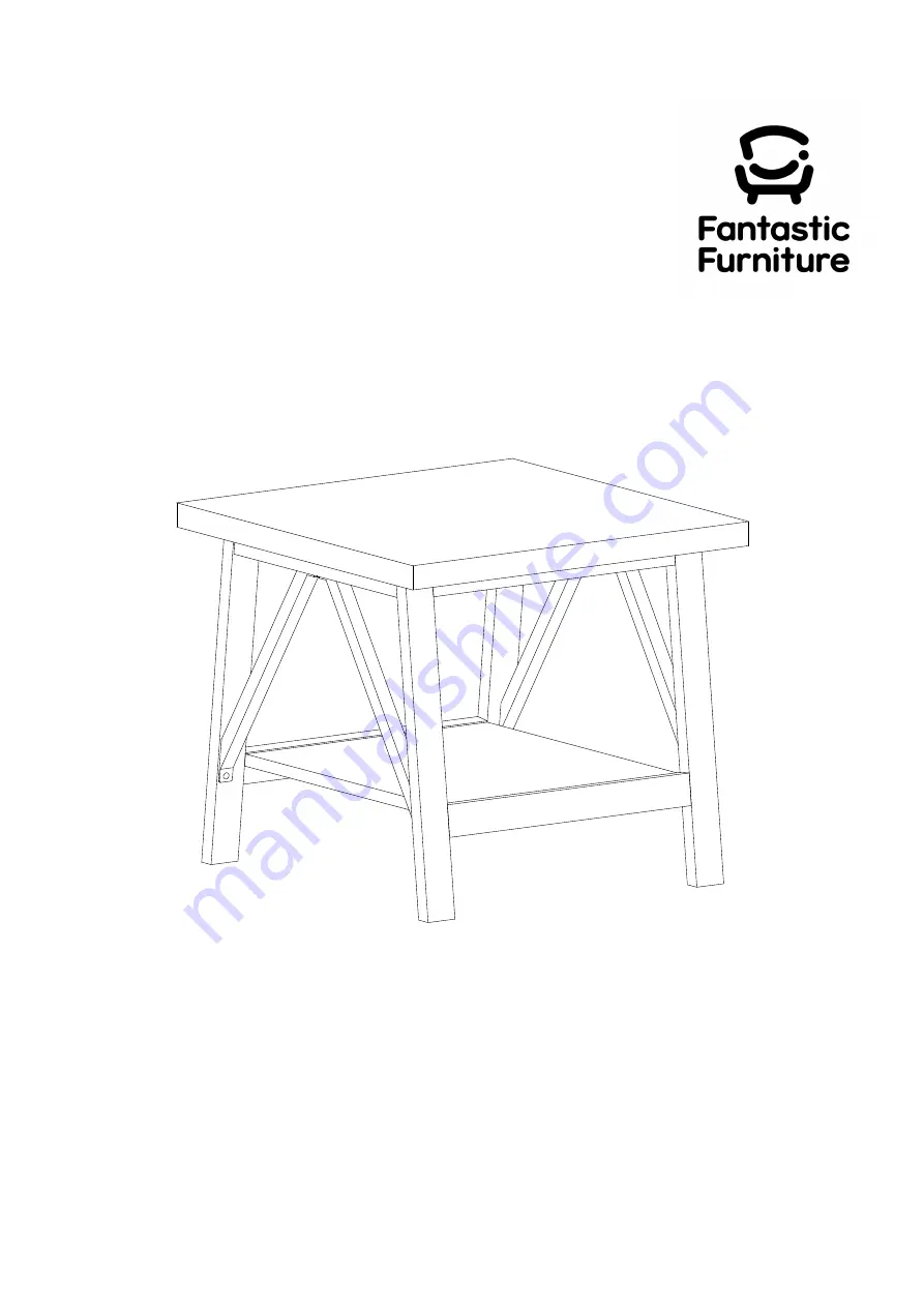 fantastic furniture Nicholls Lamp Table Black Ash Скачать руководство пользователя страница 1