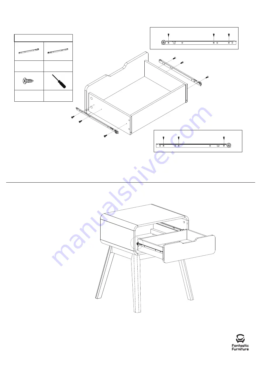 fantastic furniture Niva Bedside 1 Drawer Скачать руководство пользователя страница 13